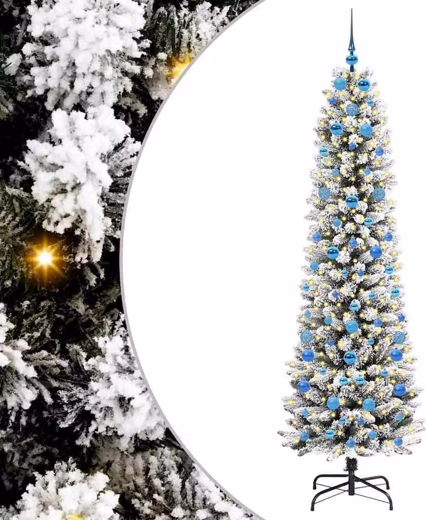 Albero di Natale artificiale con 300 LED Bianco 210 cm