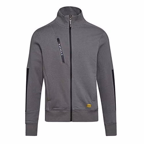 Felpa Sweatshirt Fz Grigia M Litework Diadora