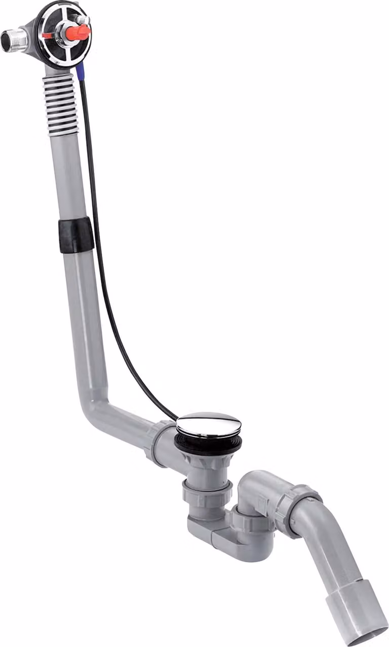 hansgrohe Exafill S Boccaglio per vasca con set di scarico e troppopieno, 1 pz.