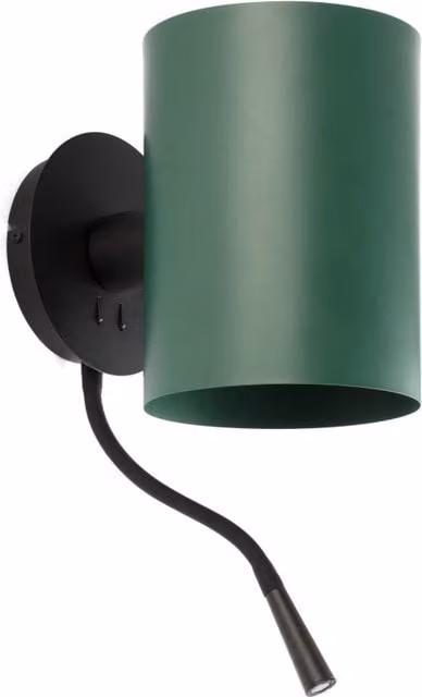 Applique GUADALUPE Faro Barcelona con Lettore LED per Interni, Colore Verde – 1