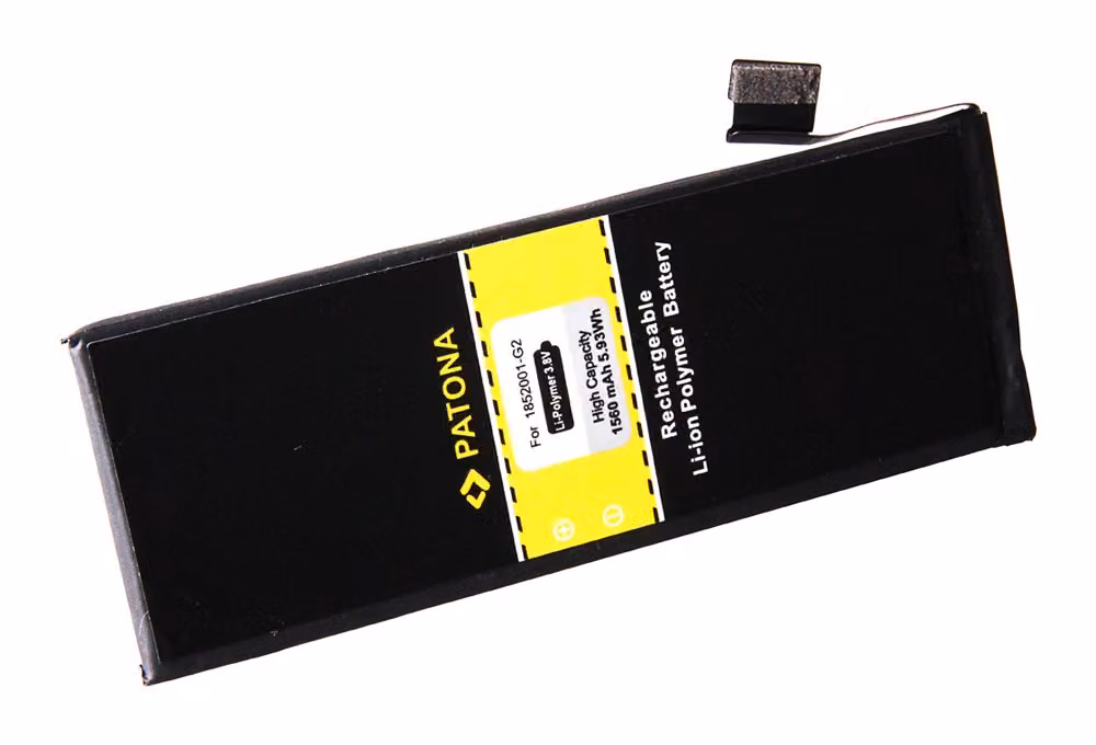 Batteria PATONA compatibile con Apple iPhone 5C 5S, iPhone 5c, iPhone 5s – 3,7 Volt, 1560 mAh
