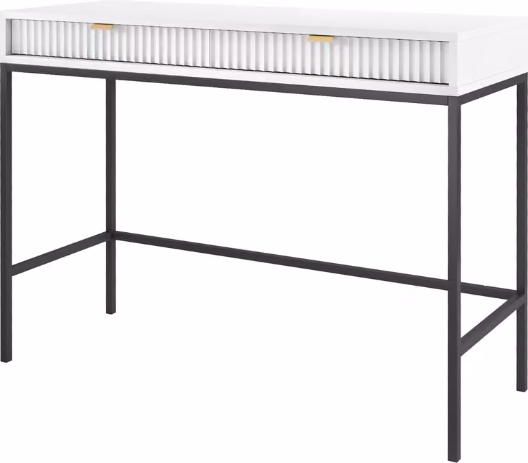 Comò da trucco, bianco, 50 x 78 x 104 cm