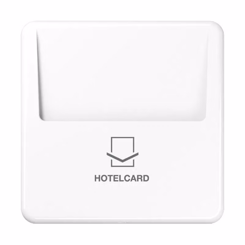 Jung CD590CARDWW Interruttore Hotelcard (senza pulsante) bianco alpino