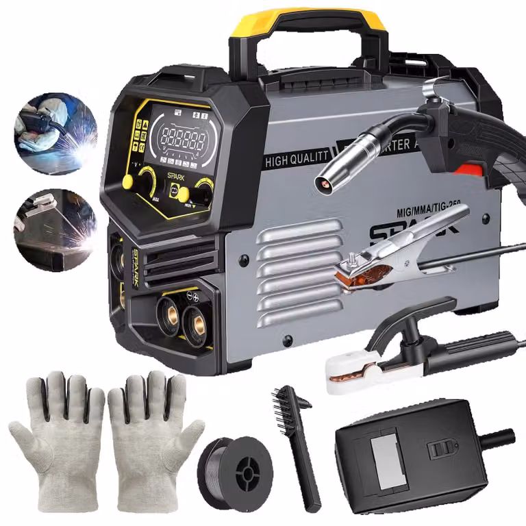 Saldatrice MMA, display digitale, corrente regolabile, 220V
