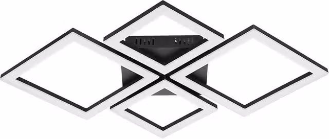 Plafoniera Moderna Eglo Paranday-Z con LED, Dimmabile e Zigbee, Colore Nero – 1
