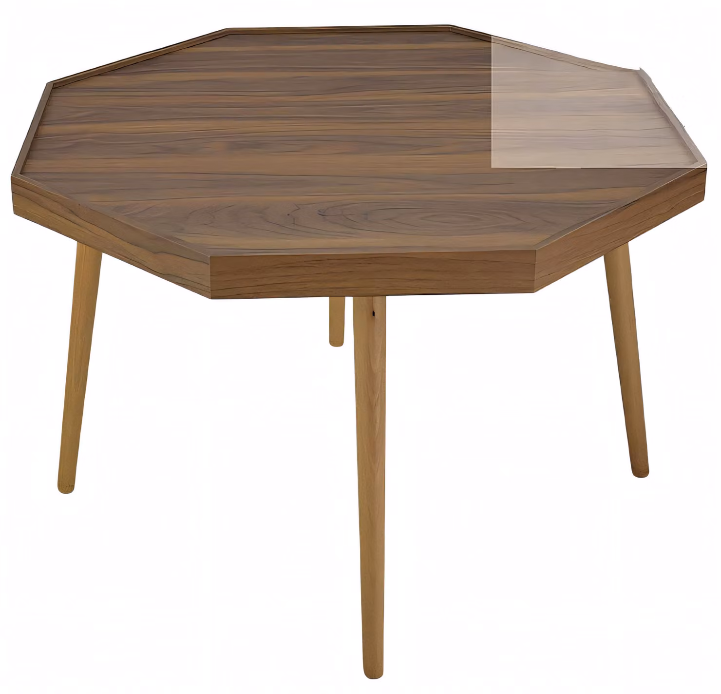 Eleganter brauner Couchtisch aus Holz für modernes Wohnzimmer