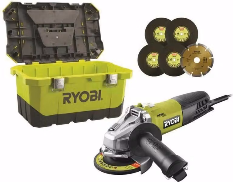 Smerigliatrice angolare Ryobi 800 W 125 mm
