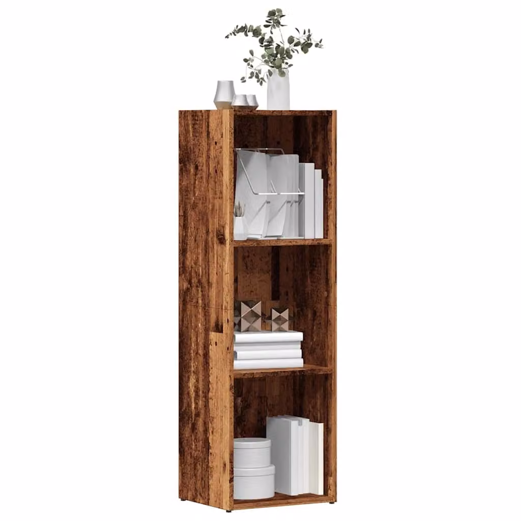 Libreria a parete vidaXL in legno e MDF stile classico, colore marrone, L 36 cm x P 20 cm x H 114 cm