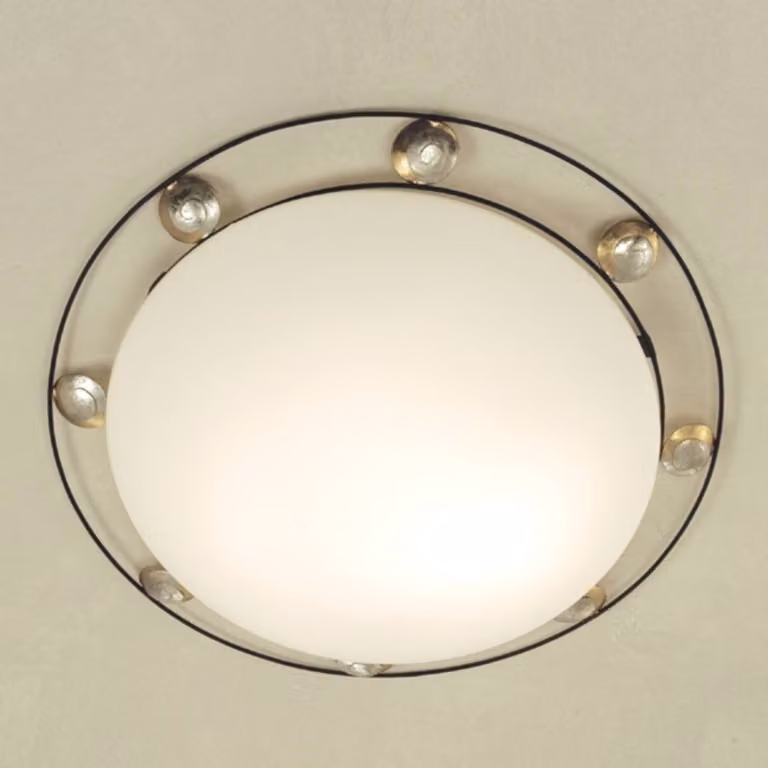 Holländer Plafoniera soffitto Fraterna, dimmerabile, Ottone / Oro, Corridoio, Metallo, Moderno, Plafoniera