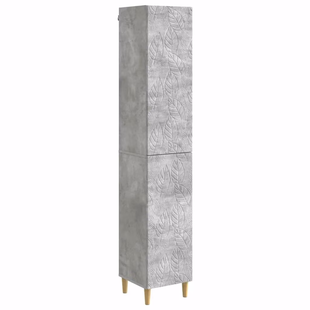 Set di 2 armadi moderni vidaXL in legno MDF grigio per camera da letto – 2