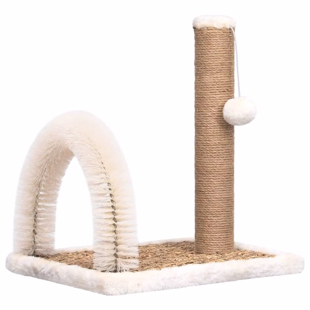 vidaXL Albero per gatti con arco per la cura del pelo e tiragraffi