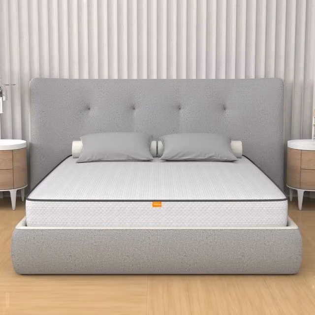 Materasso Singolo Hybrid MiaSuite in Memory Foam e Waterfoam, Bianco, L/P/H: 90 x 200 x 19 cm