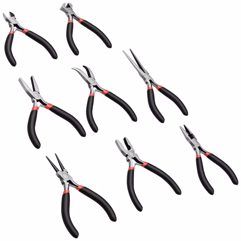 Omgoods - Set di 8 pinze decorative per progetti fai-da-te