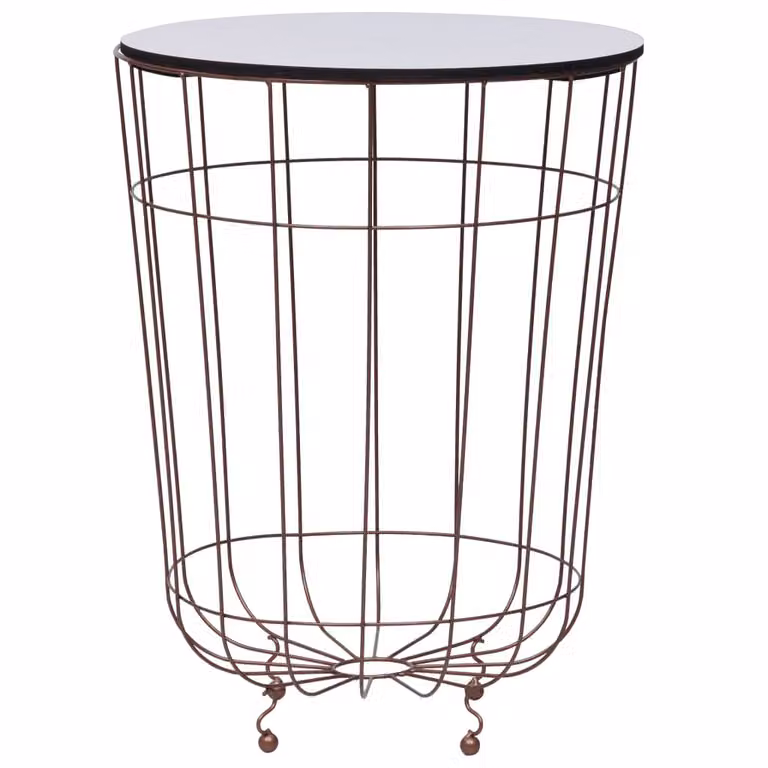 Tavolino The Living Store Golden Ø 40 cm