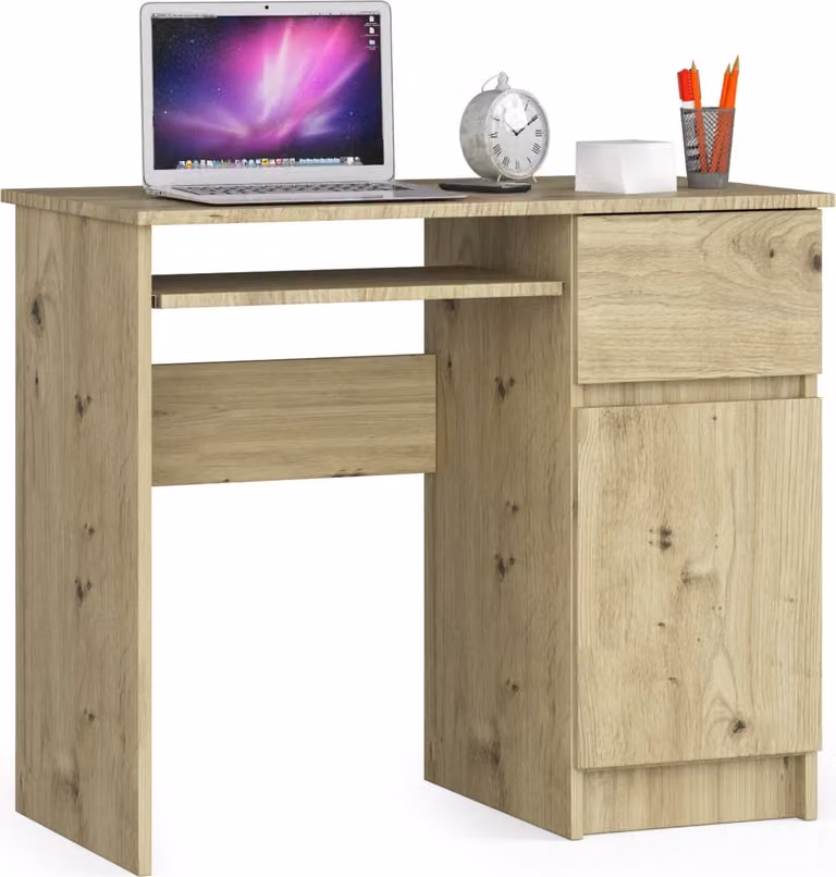 Scrivania "Sole Desk" con cassetto e armadietto con serratura