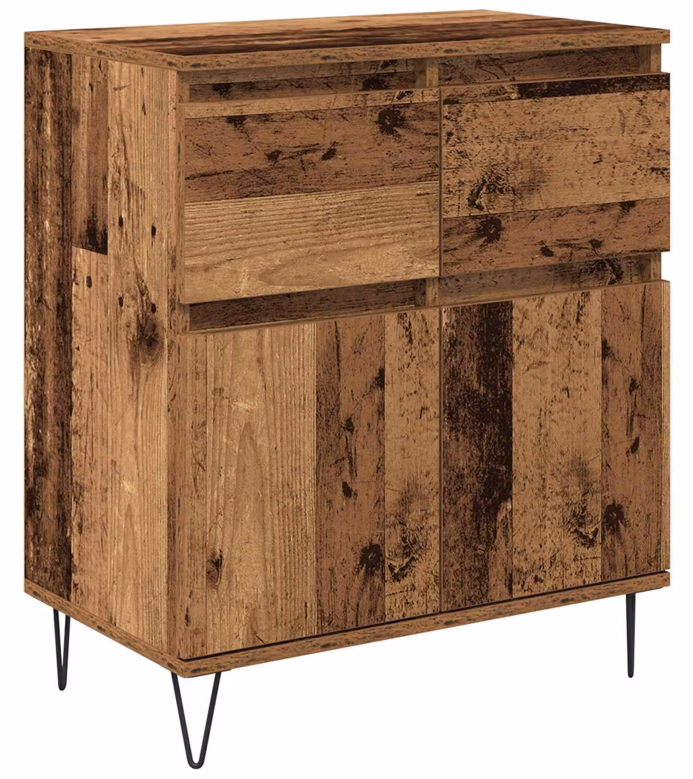 Credenza con cassetto Legno vecchio 60 x 35 x 70 cm