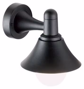 Applique Piccola in Basso da Esterno E27 in Termoplastico Sovil Nero