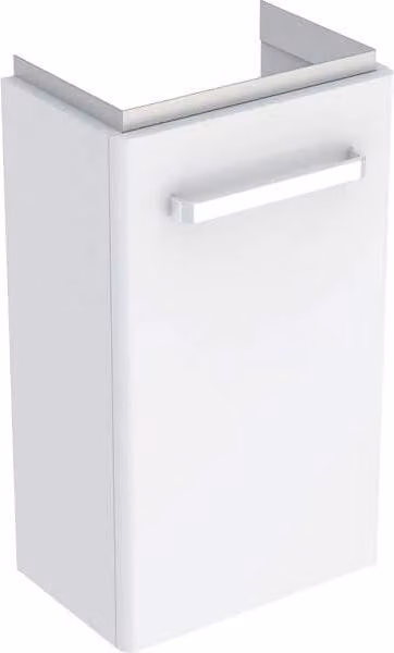 Geberit Renova Compact, élément bas pour lave-mains, avec une porte, portée réduite, 34,8x60,4x25,2cm, blanc, 862040000, 862040000