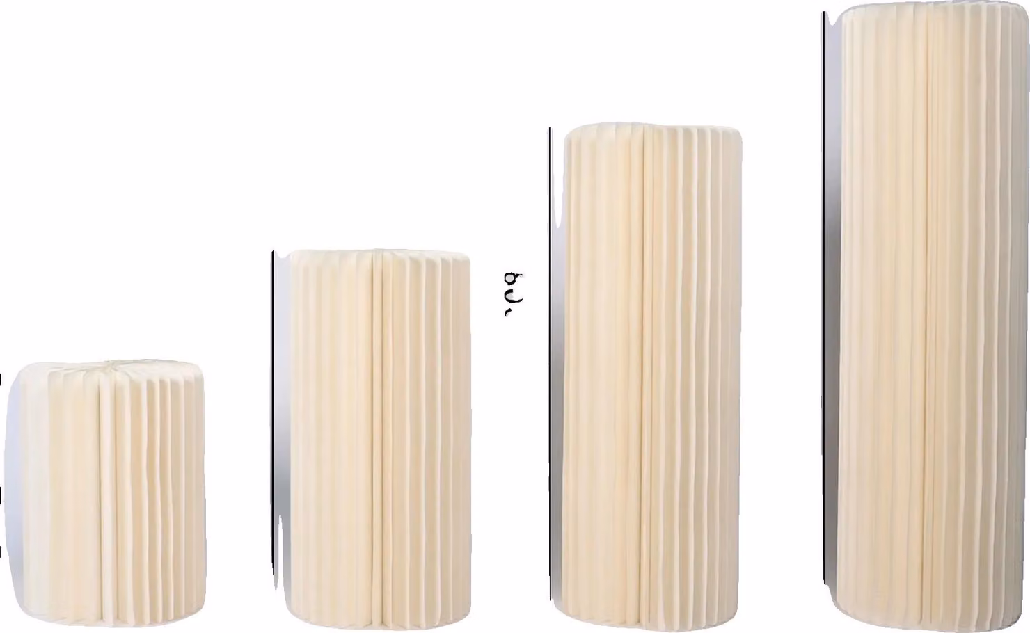 Piattaforma espositiva, design pieghevole, estetica moderna, altezza 40, 60, 80, 100 cm