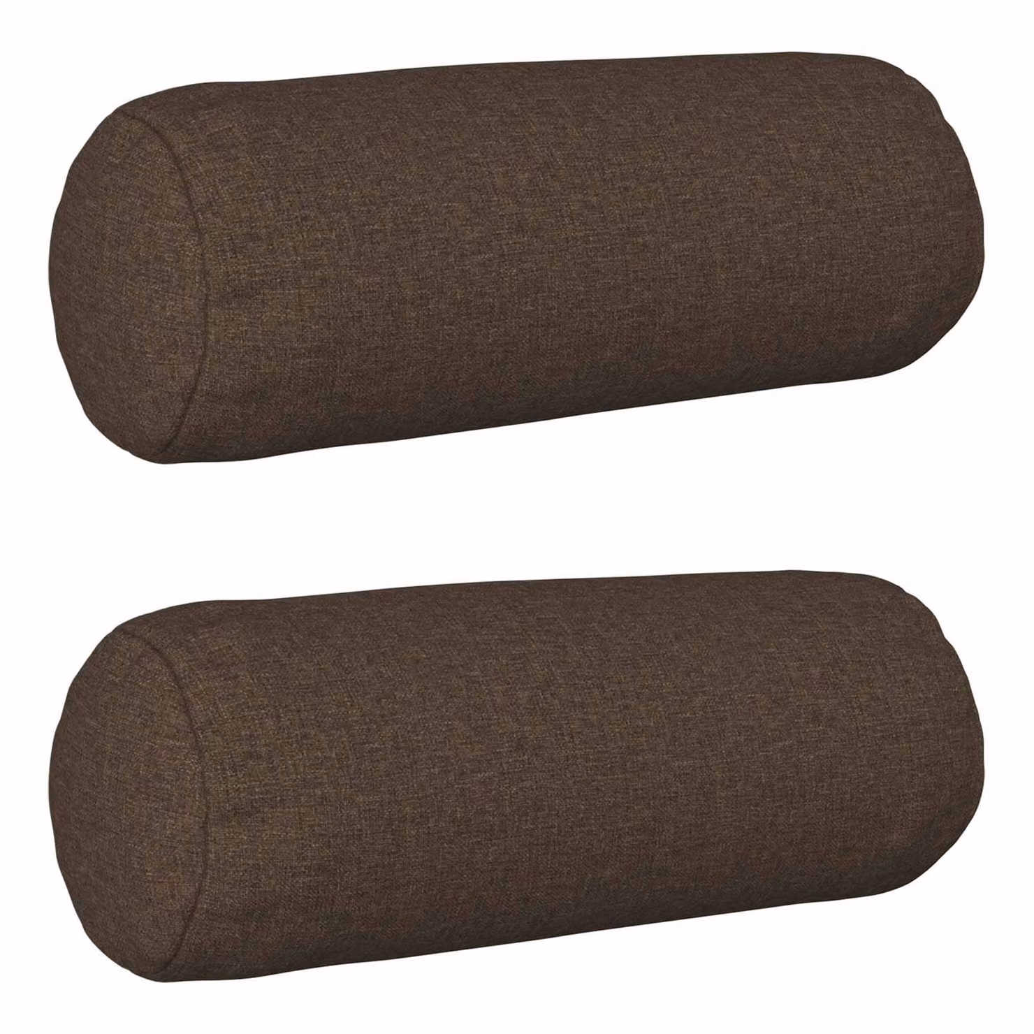 Set di 2 federe vidaXL HEERLEN in poliestere, forma ovale, colore tortora, H 15 cm x L 40 cm