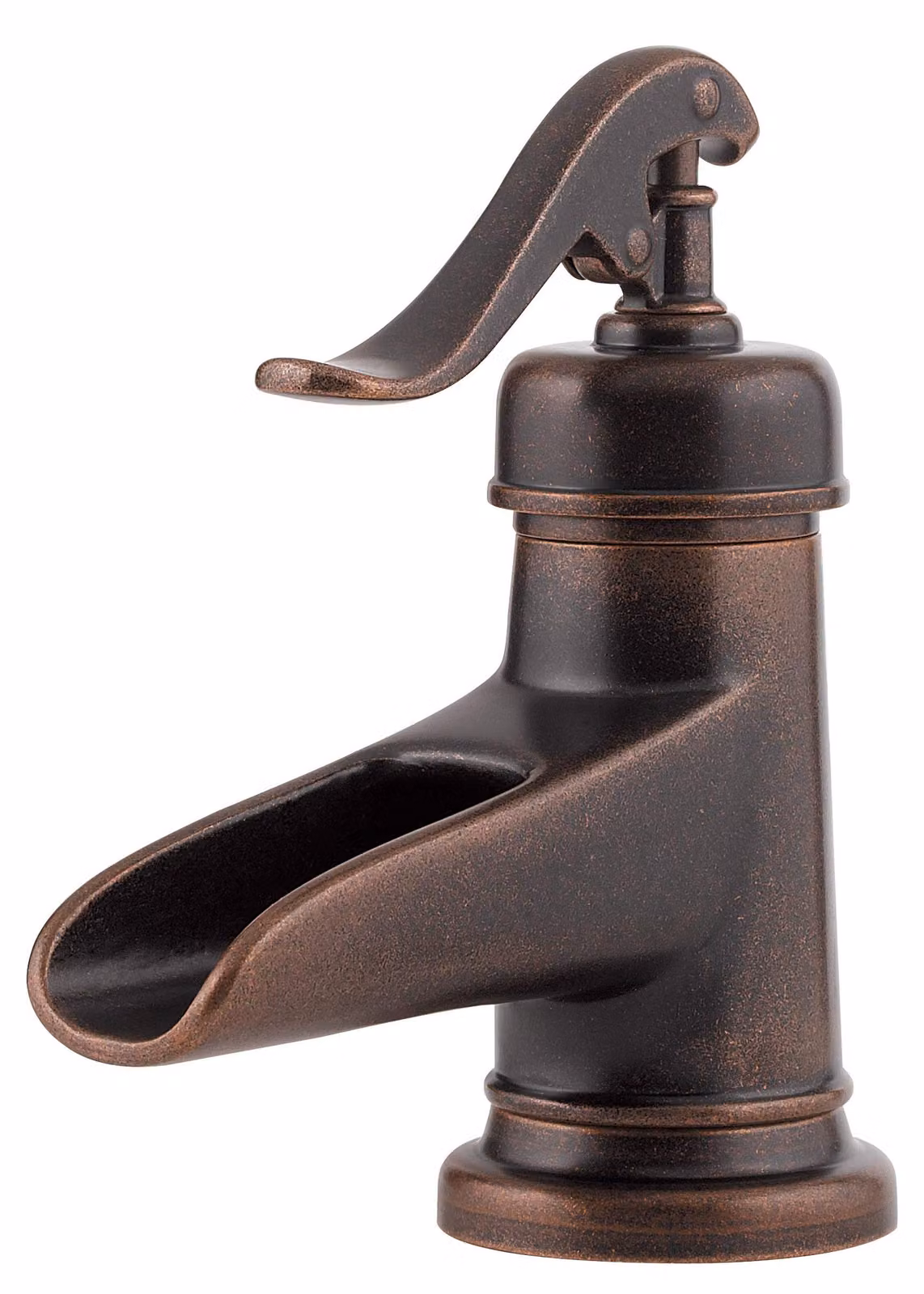 Miscelatore monocomando per bagno, 10,2 cm, in ottone, finitura bronzo rustico