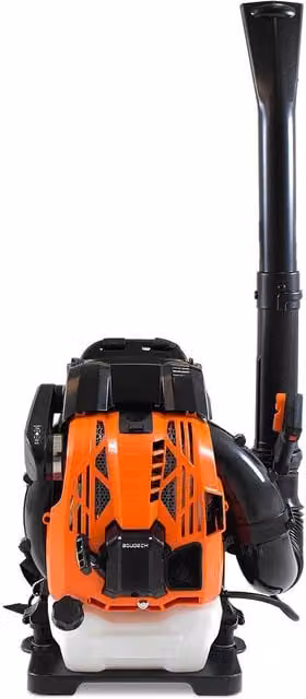 Soffiatore a Zaino 4 Tempi 75,6cc 2.5Kw Professionale schienale ergonomico con tracolle imbottite Max-Comfort e velocità di soffiaggio foglie fino a 320Km/h