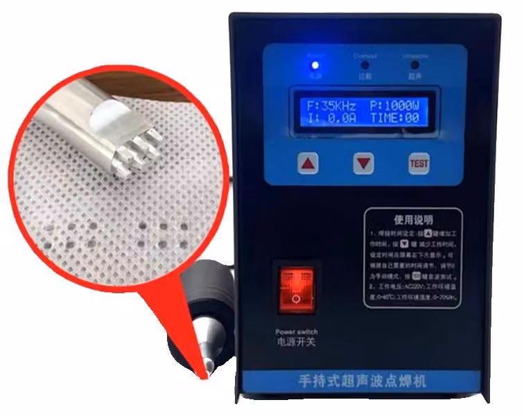 Saldatrice ad ultrasuoni, potenza 1000W, design portatile, con 1 testa, 220V