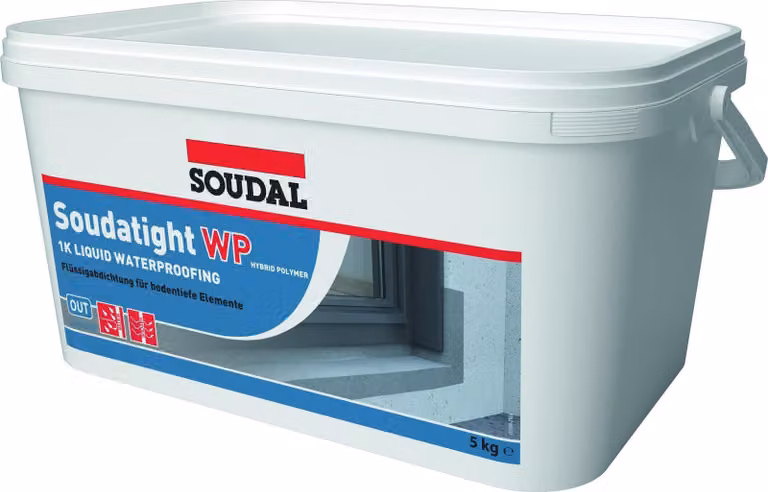 Flüssigfolie SOUDATIGHT WP grau 5kg Eimer SOUDAL