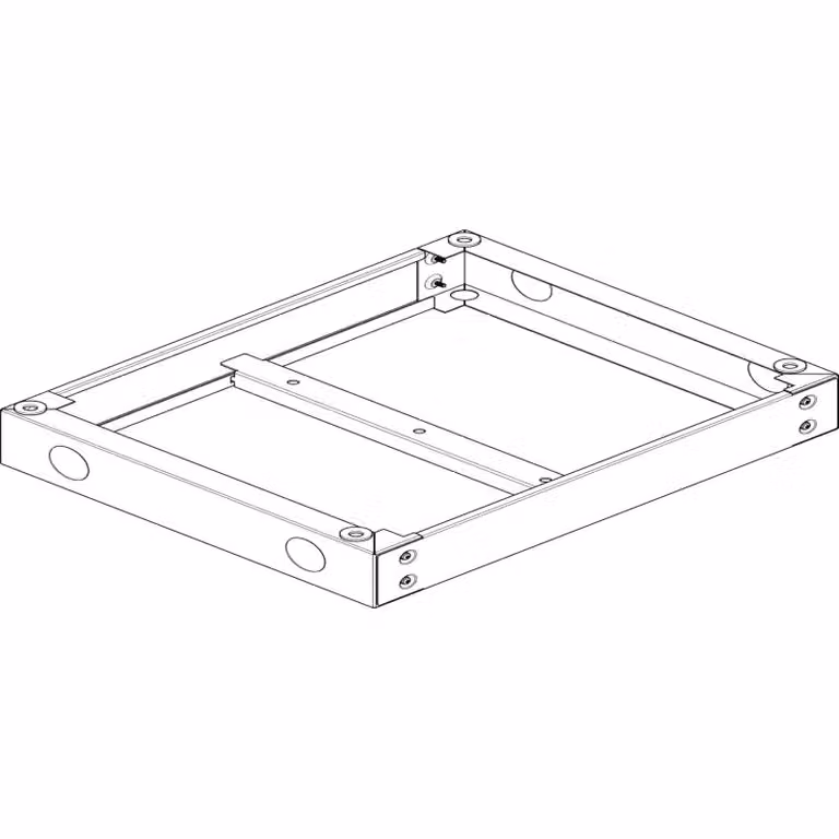 Base ABN RAL 7022 L 590 x H 90 x P 500 mm US209