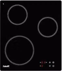Piano cottura a induzione Foster S1000 a 3 zone, colore nero, da incasso, Larghezza: 45 cm