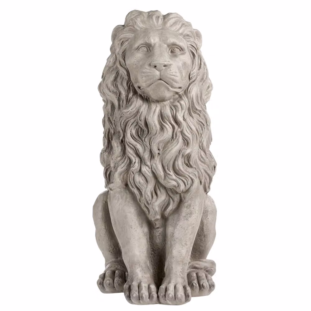 Statua decorativa da giardino a forma di animale BELIANI, colore grigio, L/P/H: 34 x 40 x 70 cm – 2