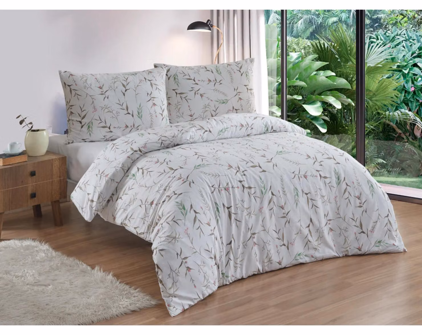 Lino cotone francese 200x200,70x90 Verona natur