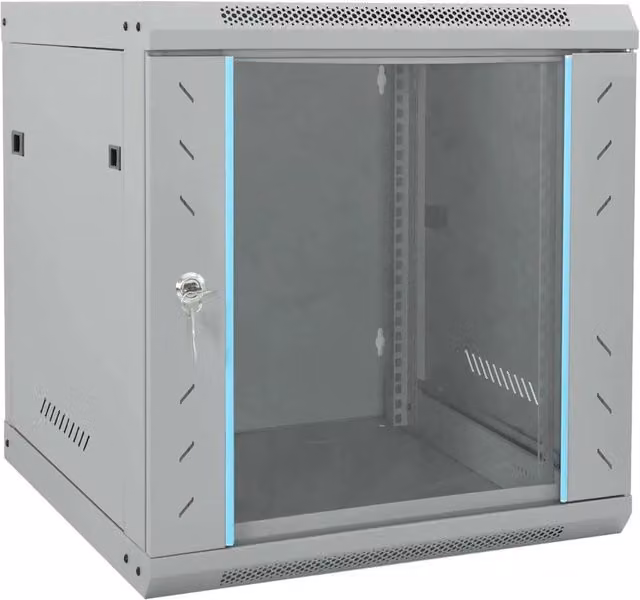 Armadio di rete in metallo design industriale ufficio 53 x 60 x 60 cm in acciaio grigio 02_0059087