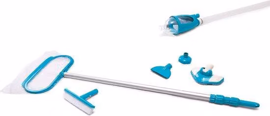 Kit di pulizia per piscina Deluxe - 5 pezzi, multicolore