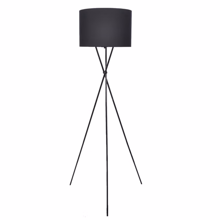 The Living Store Lampada da terra con stelo nero 139 cm