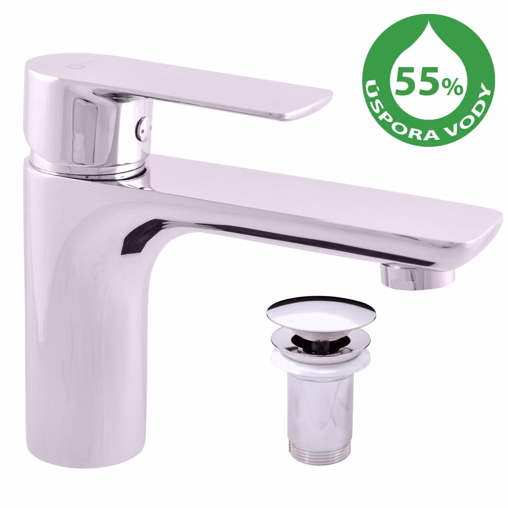 Slezak-Rav: Miscelatore a incasso per lavabo con bocca a scatto VLTAVA ECO VTE427.5K ''3/8''