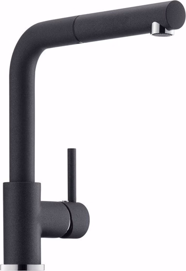 Miscelatore NABER GRAMIX 2 in NERO con bocca estraibile / Miscelatore da cucina / Miscelatore monocomando