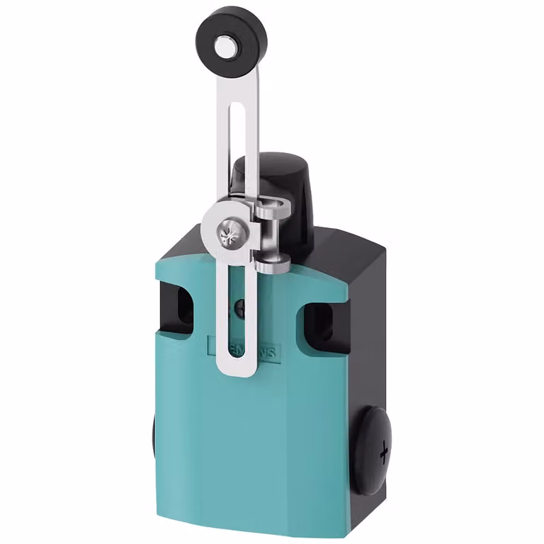 Interruttore di posizione Siemens, corpo in metallo, larghezza 56 mm, contatti a scorrimento 1S/1Ö, codice 3SE51220BH50