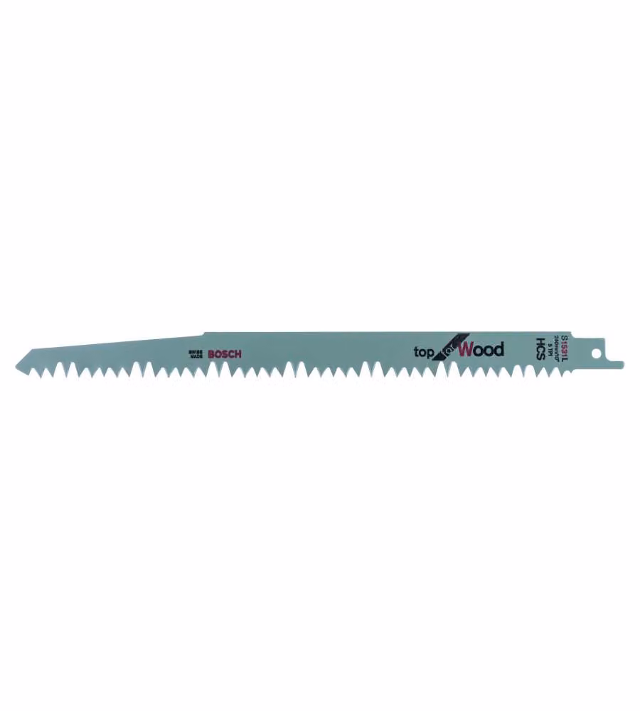 Set di 2 lame per seghetto alternativo Bosch S 1531 L per legno, lunghezza 240 mm, colore argento – 2