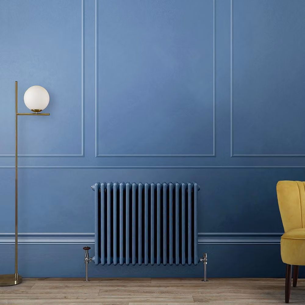 Radiatore Orizzontale a Colonne (3 Colonne) 600mm x 785mm - Blu (Deep Sea Blu) - Regent