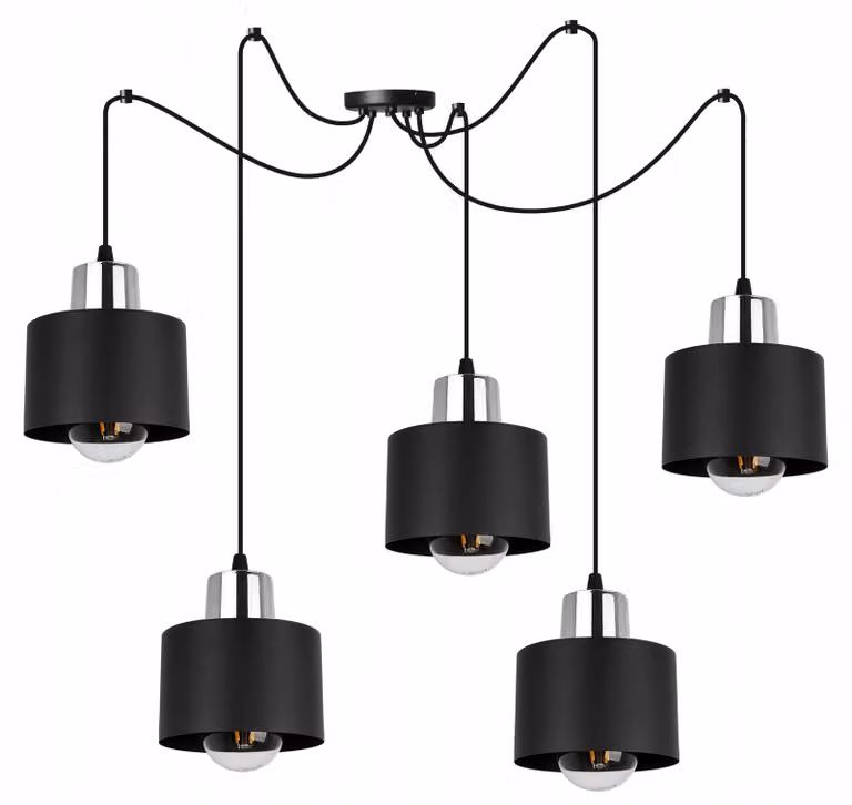 Moderna Lampada A Sospensione Lampada A Led Nera
