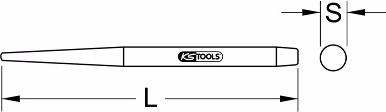 KS TOOLS Mandrino passante, 25 mm ( 129.2168 )
