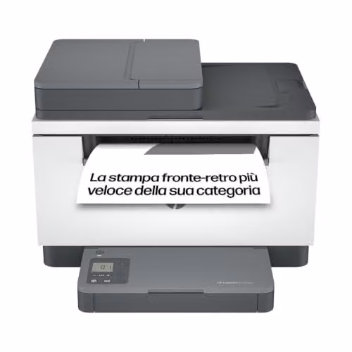 HP LaserJet MFP M234sdn 6GX00F, Stampante Multifunzione A4, Stampa Fronte e Retro Automatica in Bianco e Nero, 29 ppm, USB, Gigabit Ethernet, Smart, No Wi-Fi, No Fax, Schermo LCD a icone, Grigia