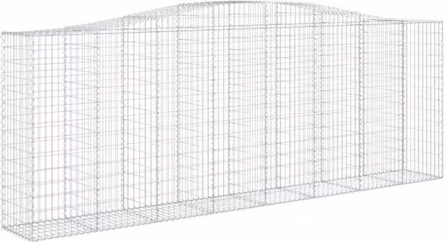 Cesto Gabbione ad Arco 400x50x140/160 cm Ferro Zincato