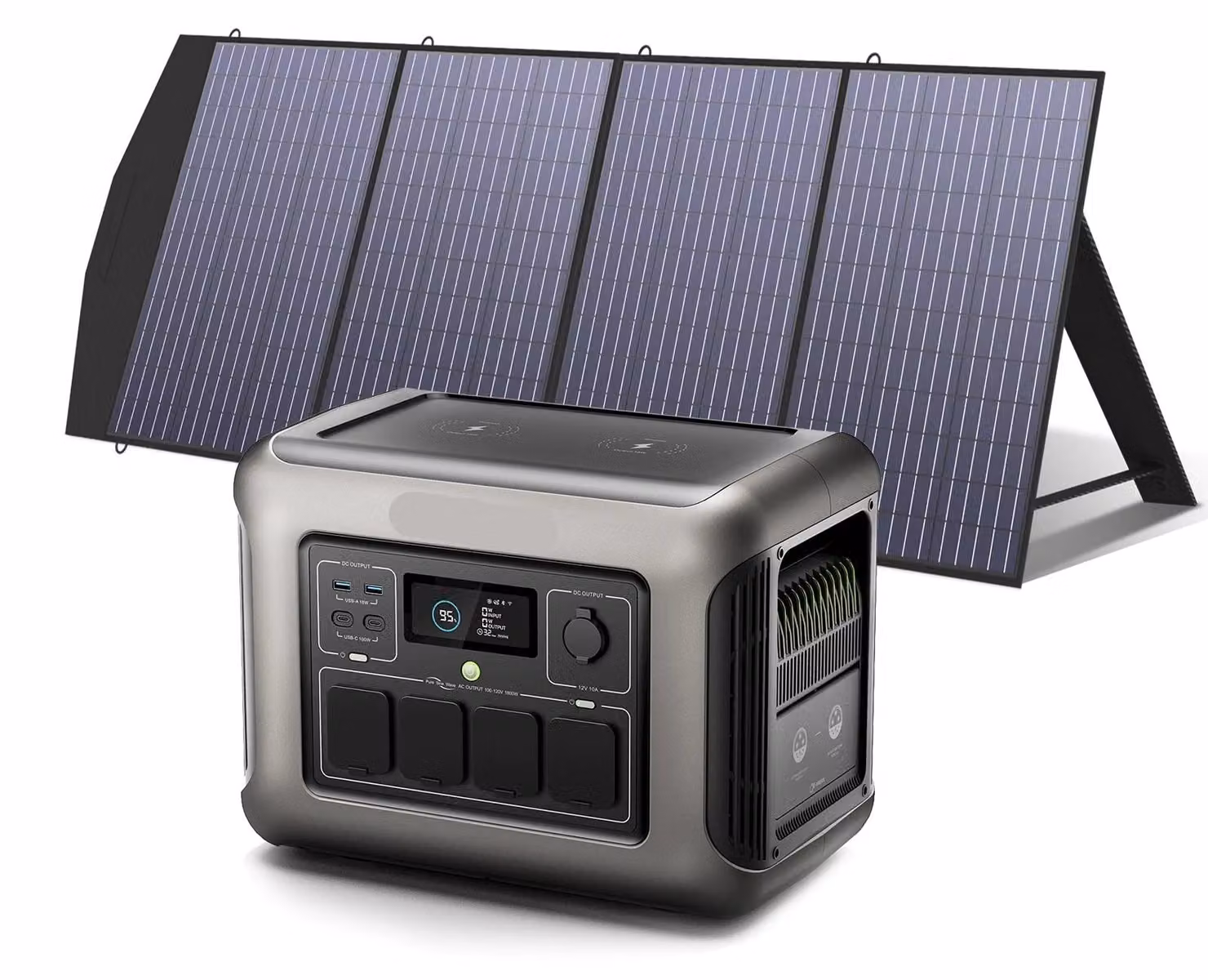 Centralina di alimentazione - Generatore - Gruppo elettrogeno - Power bank - Portatile - con pannello solare da 200W