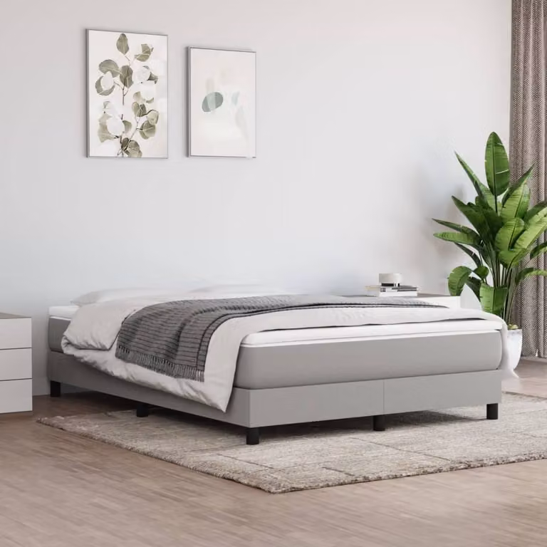 Materasso a Molle Insacchettate Rigidità Media Grigio Chiaro 140x200x20 cm