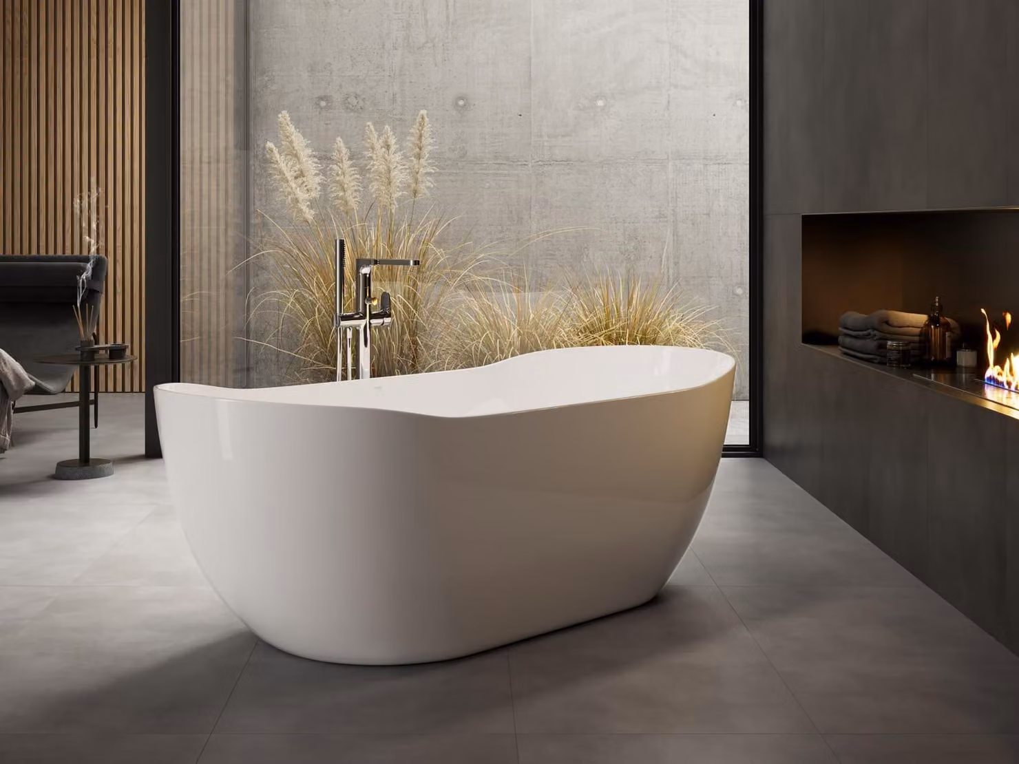 Vasca Inverto Oval 180x80 lucida : Bianco lucido