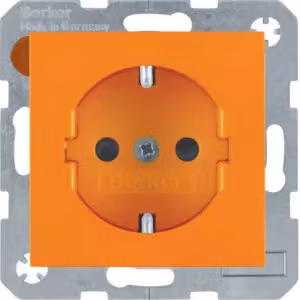 Berker 47238914 Presa SCHUKO arancione, lucida BerkerS.1/B.3/B.7
