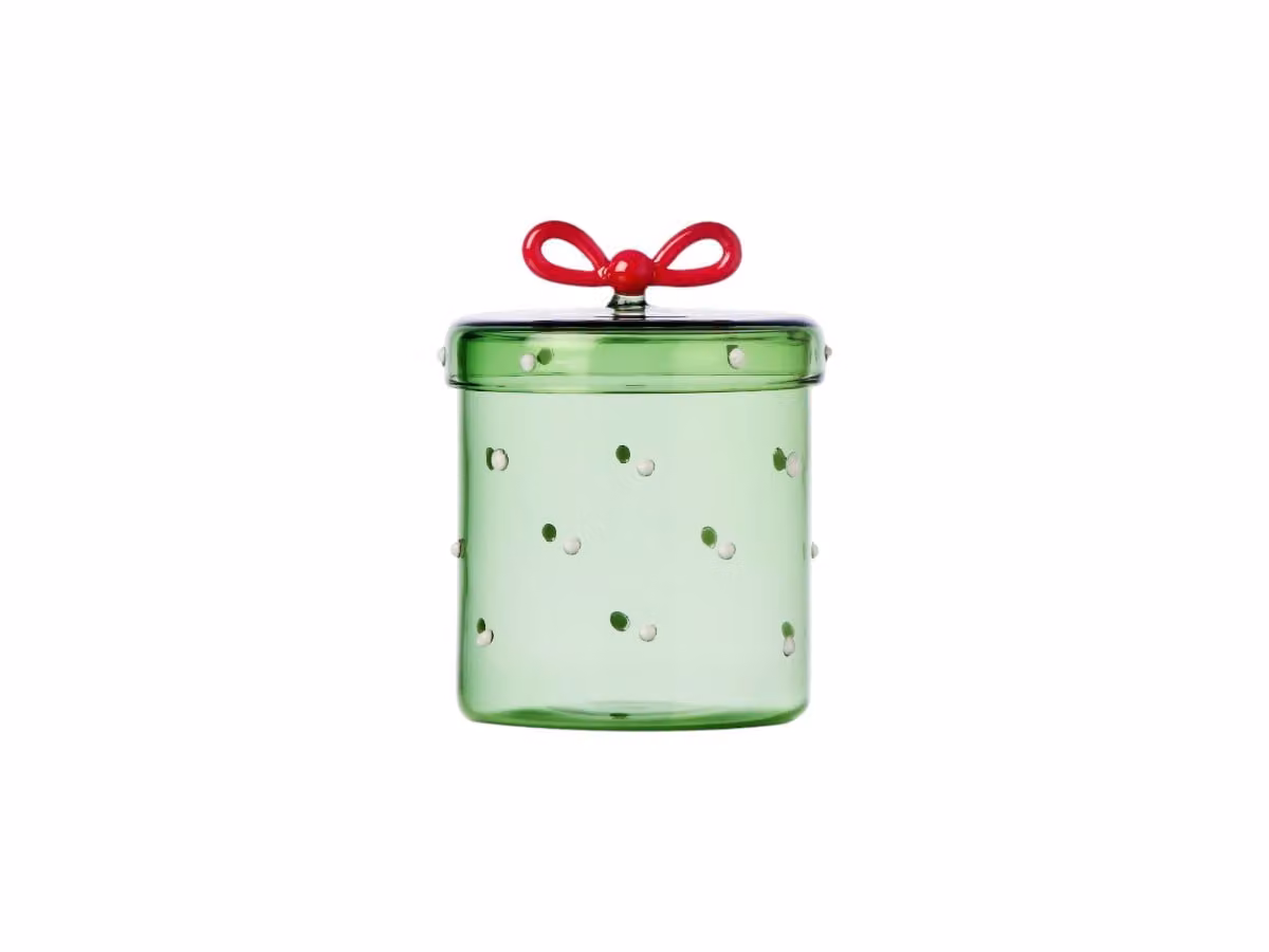 Christmas Tales Scatola - Verde con Nastro Rosso