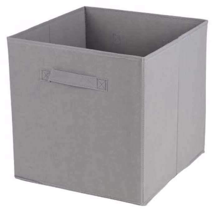 DOCHTMANN Scatola per callax, contenitore in tessuto, grigio 31x31x31cm